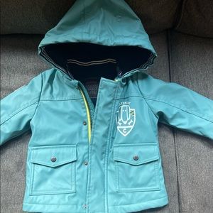 Caroming Turquoise Rain Jacket